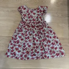 BeBe 花柄 ノースリーブワンピース リバティ　110cm