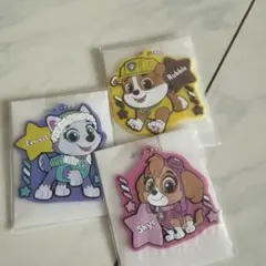 パウ•パトロール×かっぱ寿司　おなまえラバーチャーム　3種セット