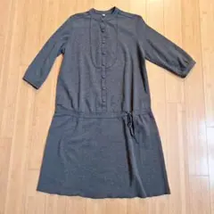 無印良品 マタニティ くるみボタンが可愛いチュニックワンピース M-L
