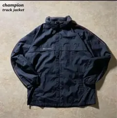 championトラックジャケット古着スポーツmixゴープコアCBOYブラック黒