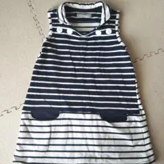 Corva ノースリーブストライプワンピース