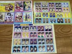 年代物　アニメディア　切り抜きシール　3枚　レトロ