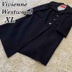 Vivienne Westwood 変形 アシンメトリー ロングコート ブラック