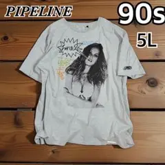 古着90s PIPELINE サーフプリントTシャツ　オーバーサイズヴィンテージ
