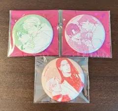 ナツメカズキ ヒズ・リトル・アンバー ホログラム缶バッジ 3点セット
