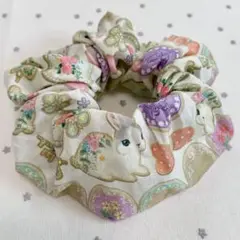 No.553ユキエモン♡アイシングクッキー♡ふわっとシュシュ