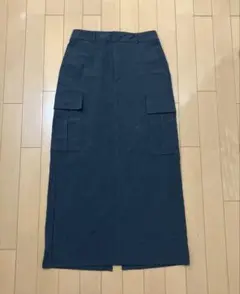 GU カーゴナローロングスカートQ グレー
