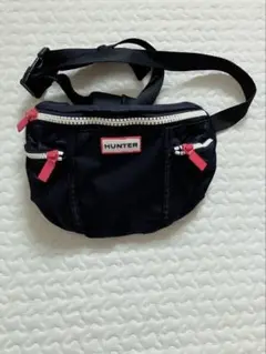 HUNTER ブラック ウェストポーチ　ボディバッグ