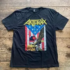 新品　オフィシャル 公式　アンスラックス　Tシャツ　黒　XL