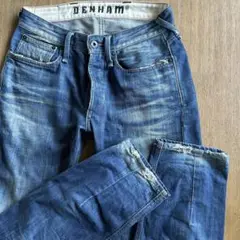 DENHAM/デンハム 形最高のジーンズ W28L32 程よいダメージ デニム