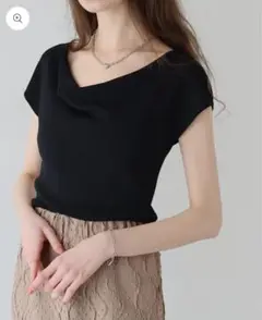 8/15迄SALE♪フレンチスリーブドレープニット　J by blue