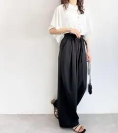 GeeRA　ダブルタックワイドイージーパンツ