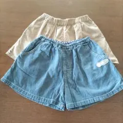 ハーフパンツ 100、110cm2枚セット