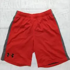 Under Armour メッシュハーフパンツ YXL レッド