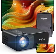 大特価‼️ プロジェクター 12000lm 5GWiFi 4K対応