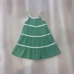 ジンボリー　綿ワンピース　ティアード　80 90 95