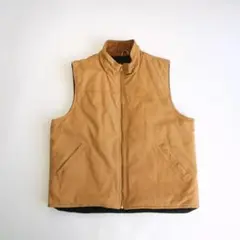 00s 中綿ダックベスト　シンサレート　キャメル　M 古着