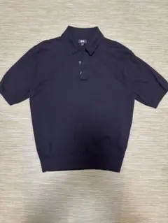 UNIQLO ウォッシャブルニットポロセーター半袖　ブラック Sサイズ