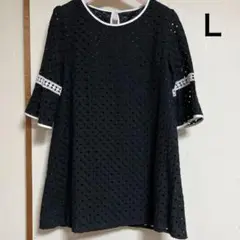 tiaclasse パンチングレース　ブラック(L)