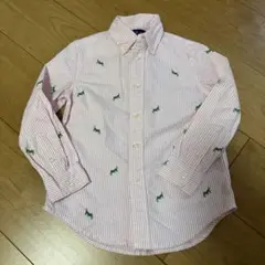 POLO Ralph Lauren ボーイズ　ピンクストライプシャツ　サイズ5