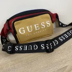 GUESS ボディバッグ レッド/ベージュ