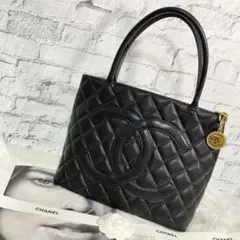 美品 CHANEL シャネル キャビアスキン 復刻トート バッグ A-0051