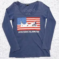 ヒステリックグラマー　ロンT ヒスガール　星条旗　ロングスリーブTシャツ