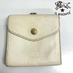 IL BISONTE イルビゾンテ 折り財布 レザー ホワイト ユニセックス