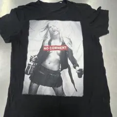 【値下げ】NO COMMENT グラフィックTシャツ 黒