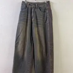 Asapmode ダークグレー ワイドパンツ