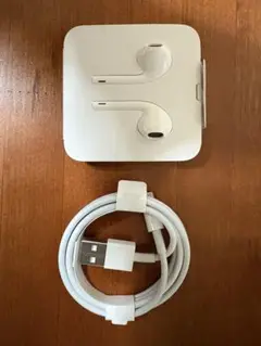 iPhone 純正 有線 Lightning イヤホン USBケーブル　未使用