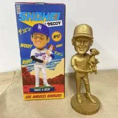 超良個体！　ゴールド　ボブルヘッド　大谷翔平＆デコピンボブルヘッド　球場限定品