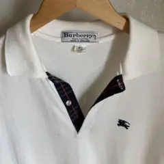 Burberrys ポロシャツ Mサイズ ホワイト、英国製、美品