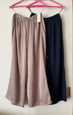 新品ワイドパンツ　2枚セット