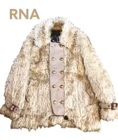 RNA★ボリューム ファー Pコート スカル プリント size M