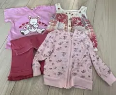 ベビー　キッズ　ピンク系お洋服　サイズ80 4点セット