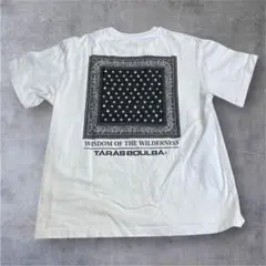 タラスブルバ TARASBOULBA バンダナ柄 Tシャツ ホワイト M