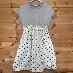 branshes 半袖ドット柄ワンピース 120cm