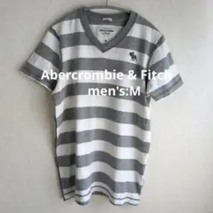Abercrombie & Fitch アバクロ メンズ VネックTシャツ M