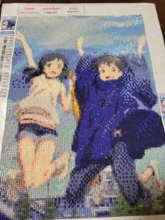 ダイヤモンドアート完成品 天気の子 30×40