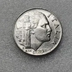 1907年 R イタリア 1リラ銀貨 ヴィットリオ・エマヌエーレ3世 イタリア 1リラ銀貨☆1907年／準未使用／ヴィットーリオ