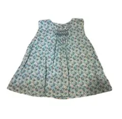 Malvi&Co. 花柄　ブルー　チュニック　ノースリーブ　104cm 4a
