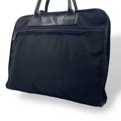 極美品　ビサルノ　ビジネスバッグ　ブリーフケース　ナイロン　レザー　黒　ブラック