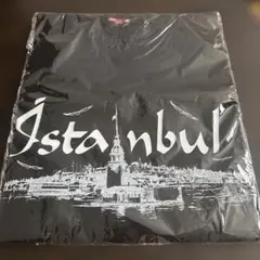 イスタンブール風景プリント Tシャツ 黒