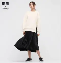 【新品】タグ付き UNIQLO × Theory プリーツラップスカート L