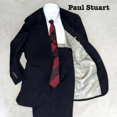 Paul Stuart ブラック　ストライプ　A7 2タック スーツ上下　セット