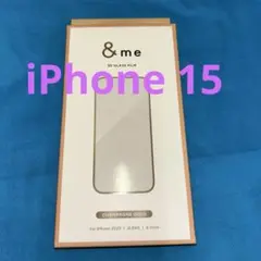 エレコム　iPhone 15 3Dガラスフィルム シャンパンゴールド