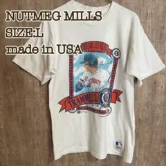 80s NutmegMills Tシャツ シングルステッチ USAl製 白