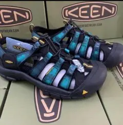 KEEN26cm スポーツサンダル ブラック/ターコイズ