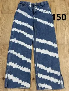 H&M デニム　150センチ　タイダイ柄